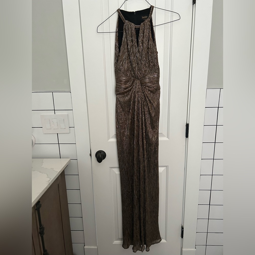 Maxi metallic dress laundry